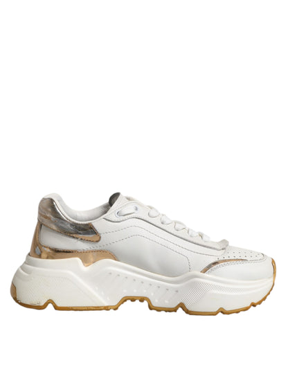 Dolce &amp; Gabbana Daymaster Low Top Sneakers in Weißgold