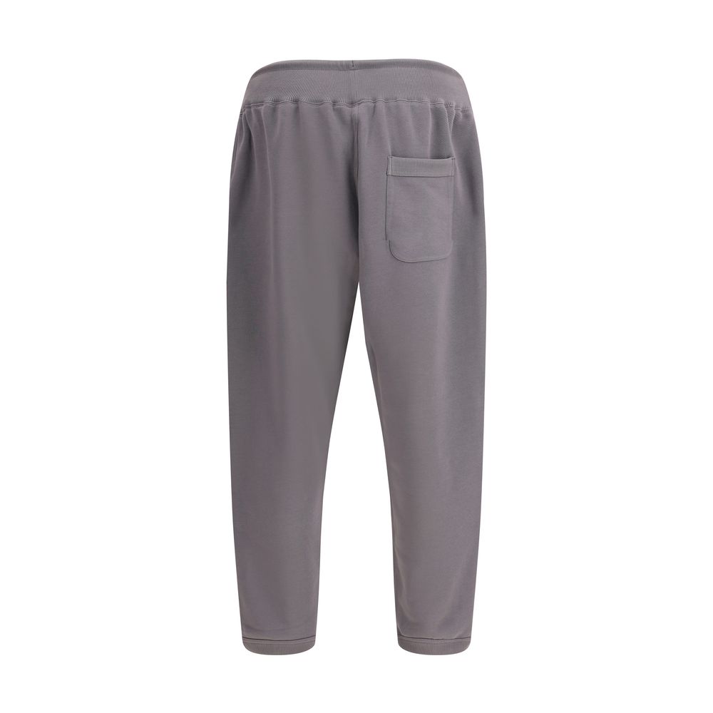 Y-3 Graue Baumwoll-Jogginghose (Trainingshose)