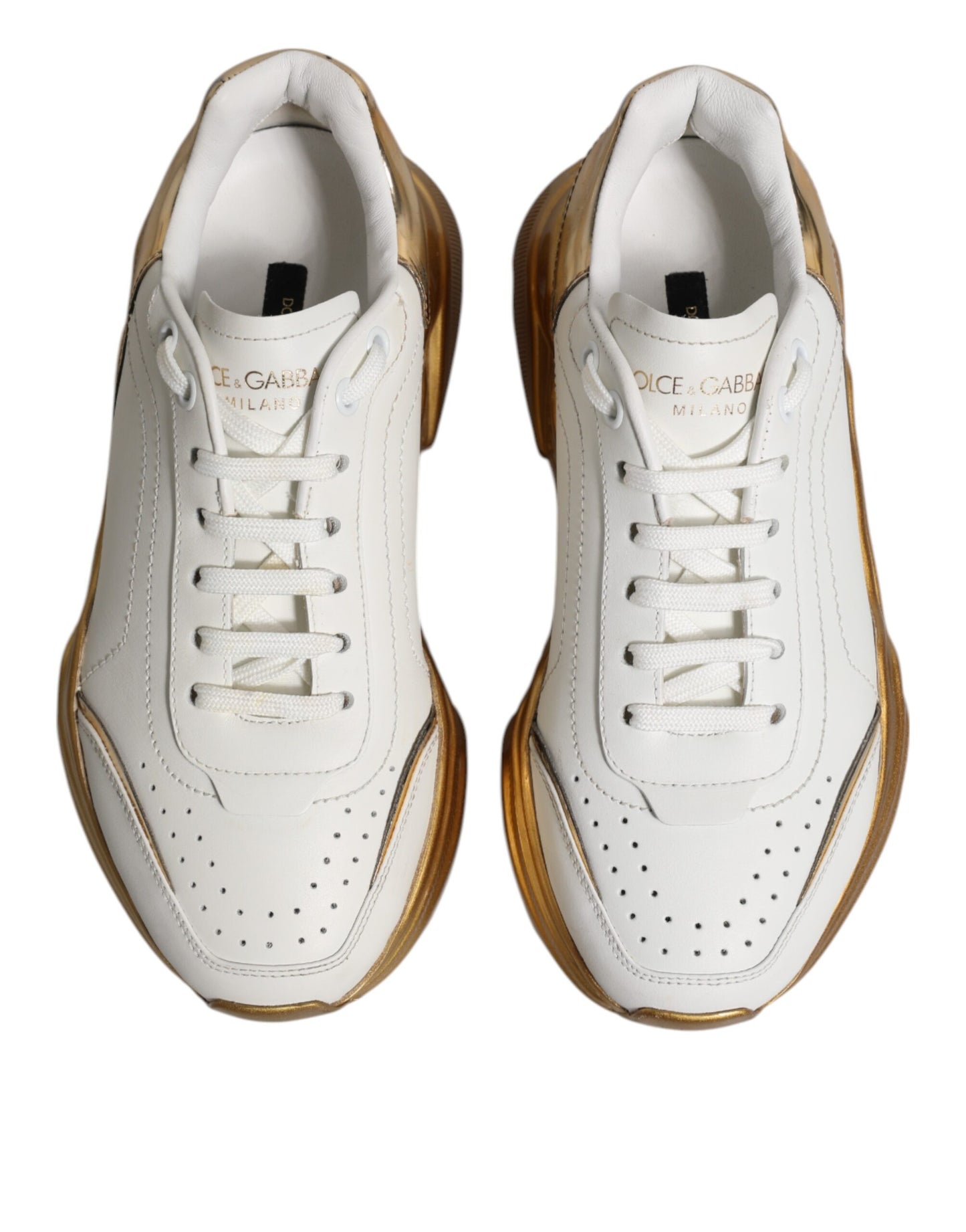 Dolce &amp; Gabbana Daymaster Low Top Sneakers in Weißgold