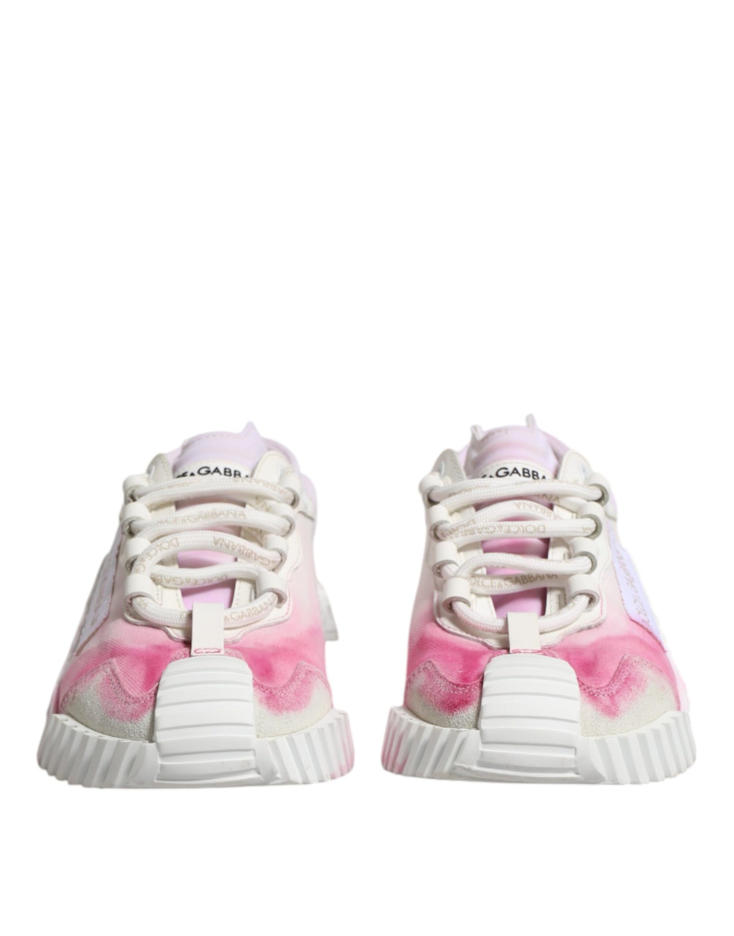 Dolce &amp; Gabbana – Weiße NS1-Schnür-Sneaker mit niedrigem Schaft