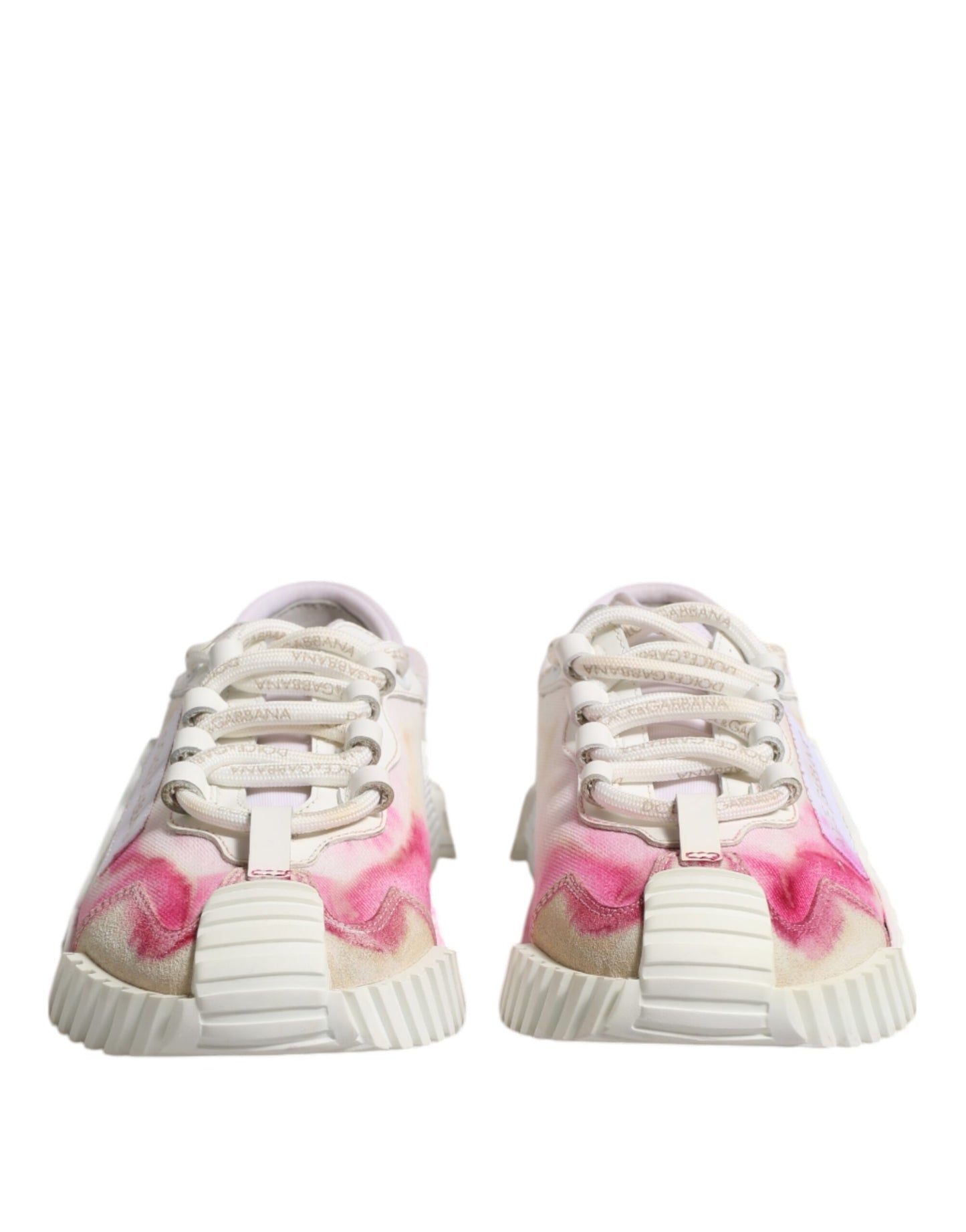 Dolce &amp; Gabbana – Weiße NS1-Schnür-Sneaker mit niedrigem Schaft