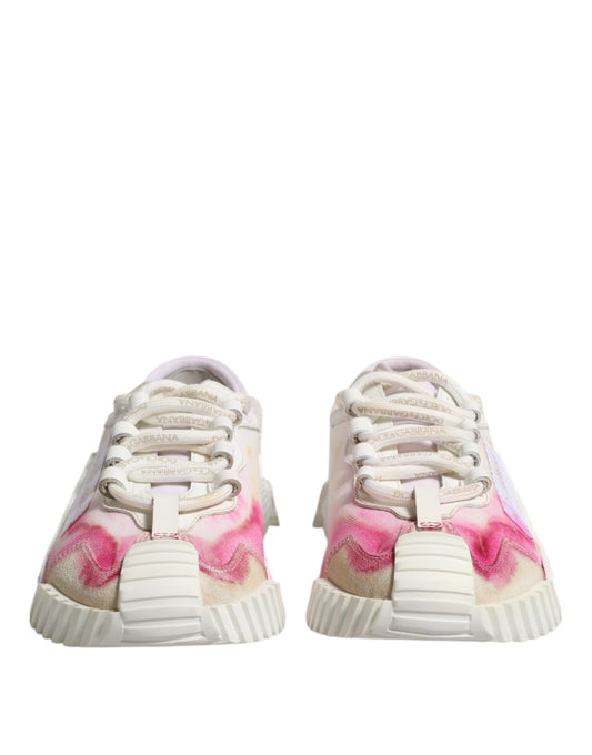 Dolce &amp; Gabbana – Weiße NS1-Schnür-Sneaker mit niedrigem Schaft