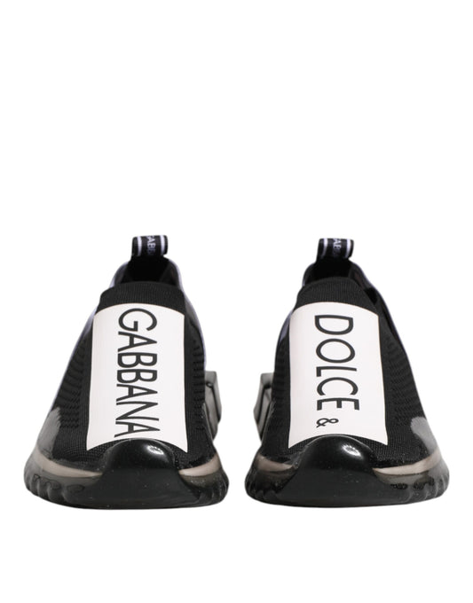 Dolce &amp; Gabbana – Sorrento – Niedrige Slipper-Sneaker in Schwarz