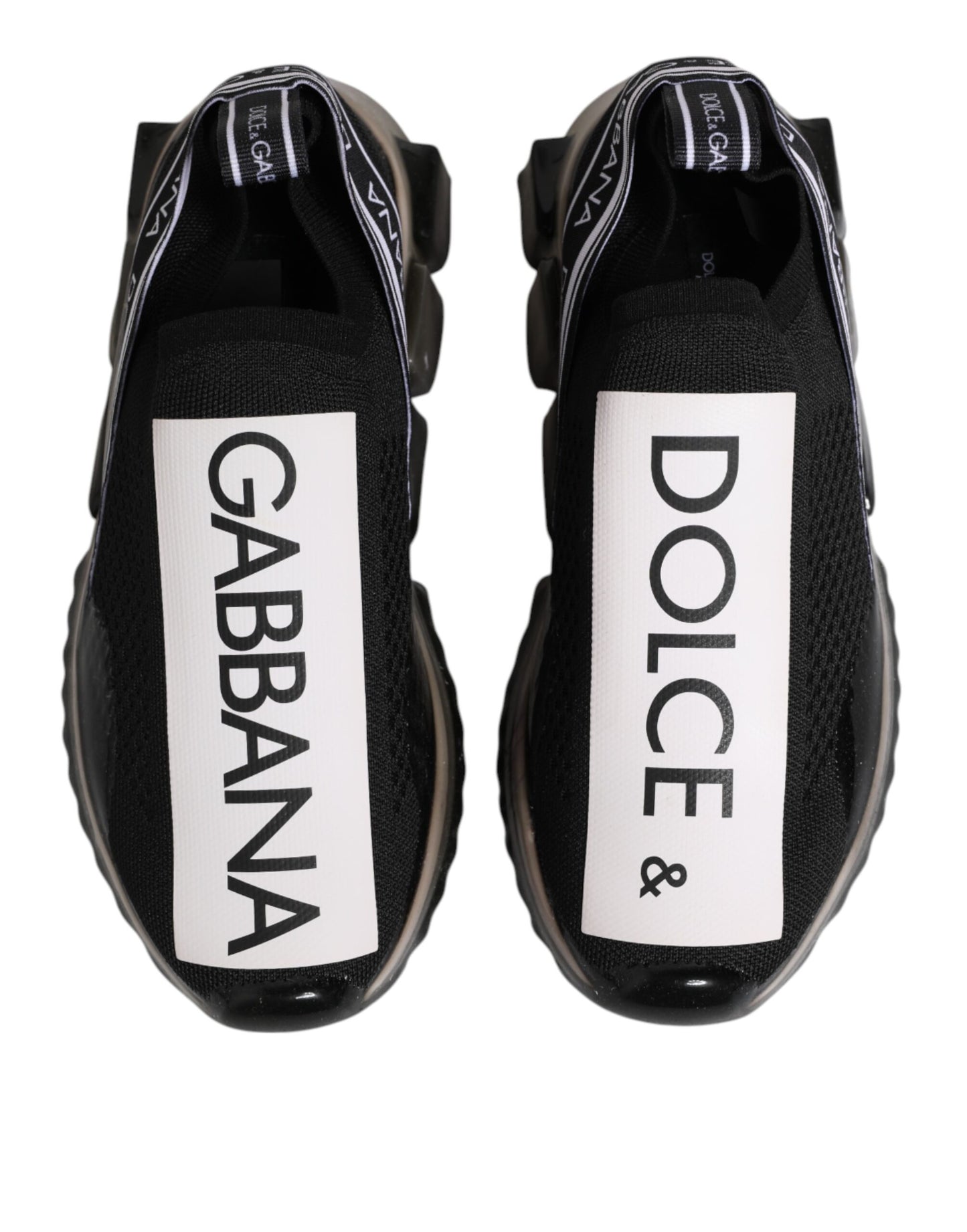 Dolce &amp; Gabbana – Sorrento – Niedrige Slipper-Sneaker in Schwarz