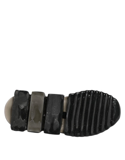 Dolce &amp; Gabbana – Sorrento – Niedrige Slipper-Sneaker in Schwarz