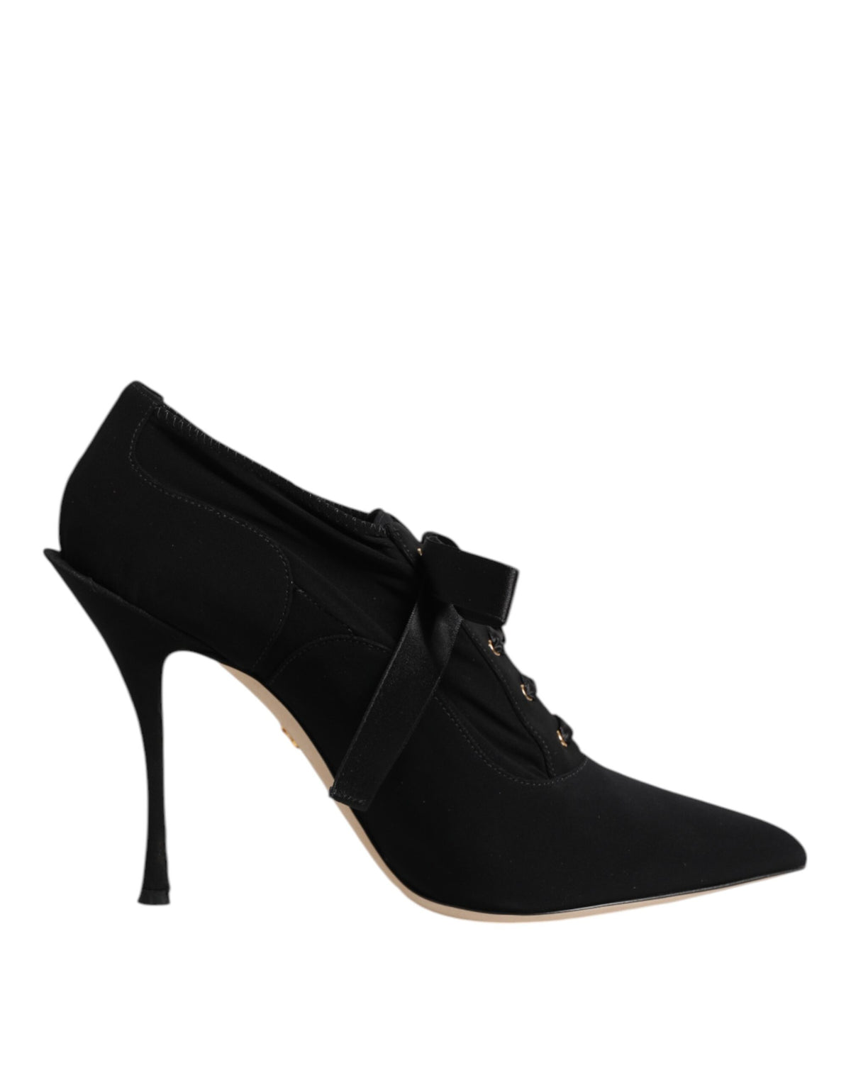 Dolce &amp; Gabbana – Schwarze Pumps mit Schnürung und Stilettoabsatz