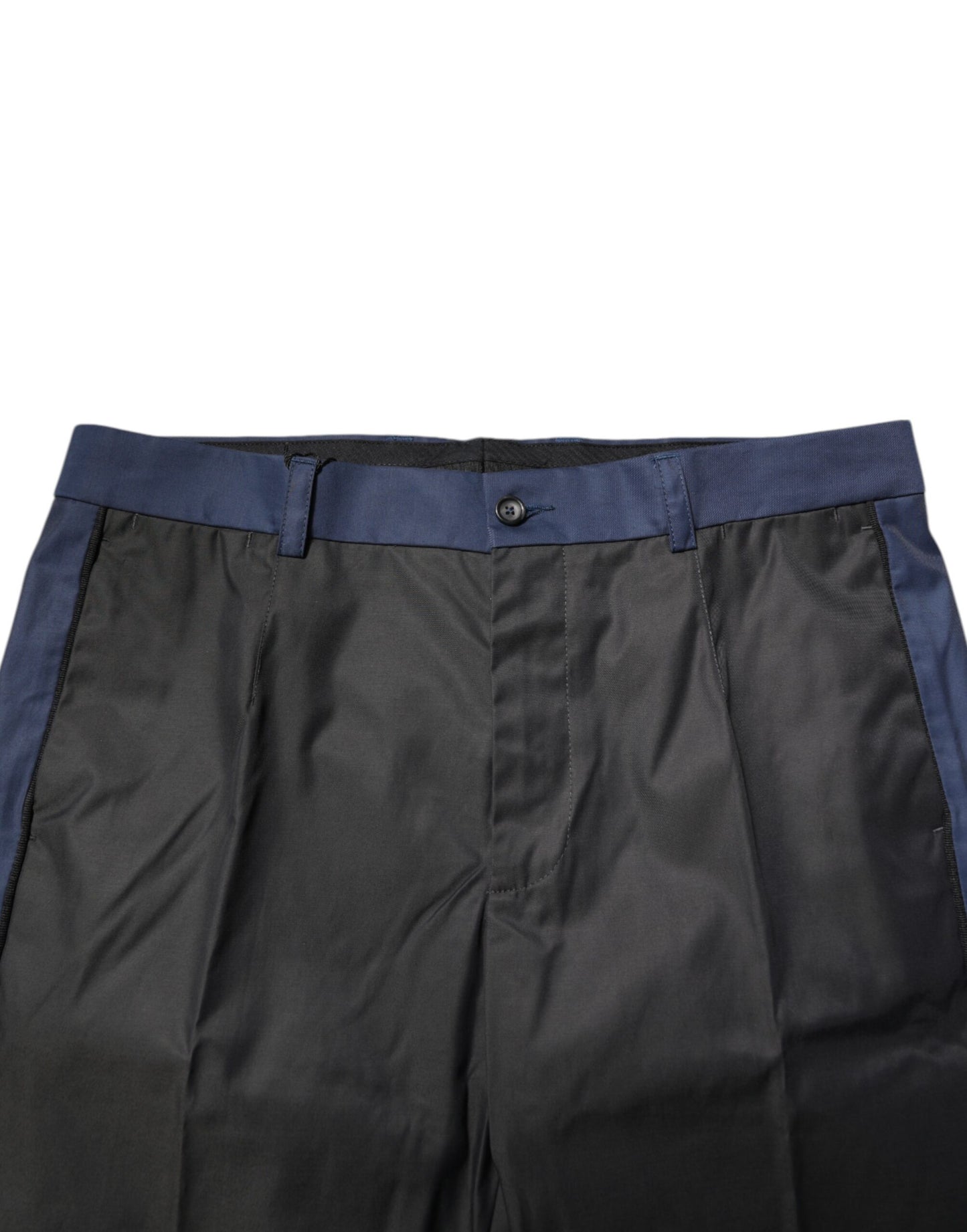 Dolce &amp; Gabbana – Graublaue 3/4-Chinos aus Baumwolle mit verkürzter Hose