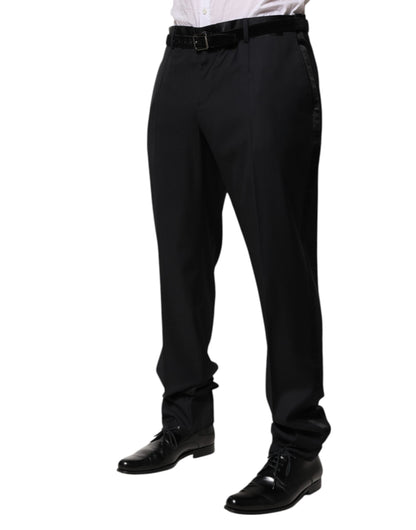 Dolce &amp; Gabbana Schwarze Wollhose für Herren