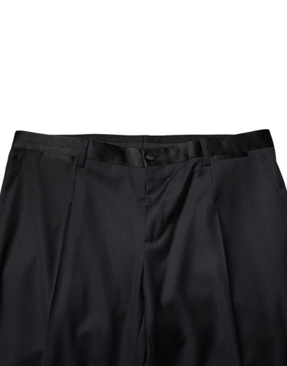 Dolce &amp; Gabbana Schwarze Wollhose für Herren