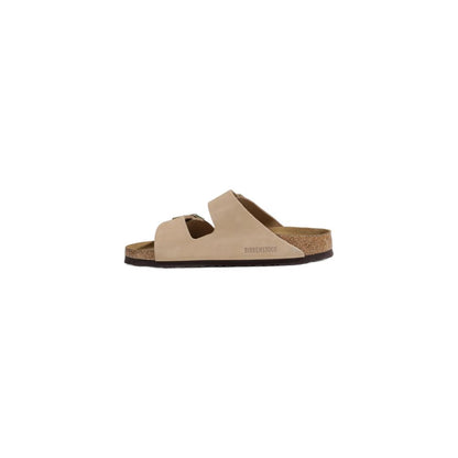 Birkenstock – Beige Nubukleder-Sandalen