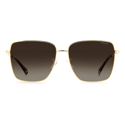 Polaroid Sonnenbrille aus goldenem Metall