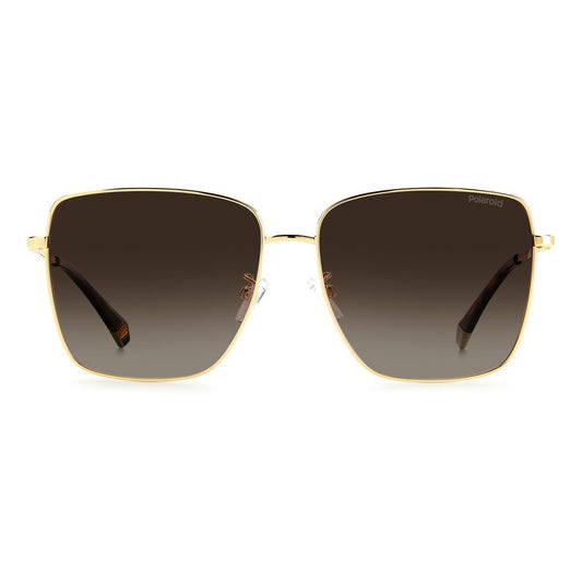 Polaroid Sonnenbrille aus goldenem Metall