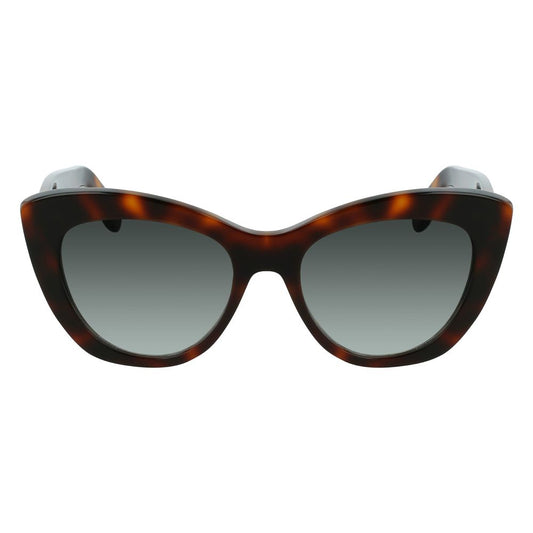 Salvatore Ferragamo – Braune Acetat-Sonnenbrille