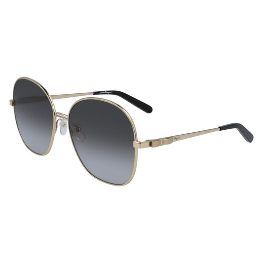 Salvatore Ferragamo – Sonnenbrille aus goldenem Metall
