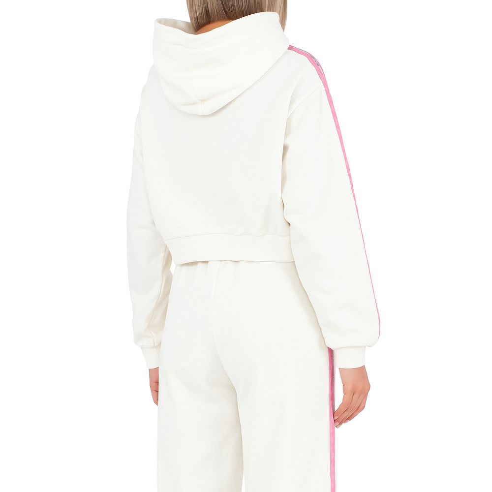 Comme Des Fuckdown Weißer Baumwollpullover für Damen