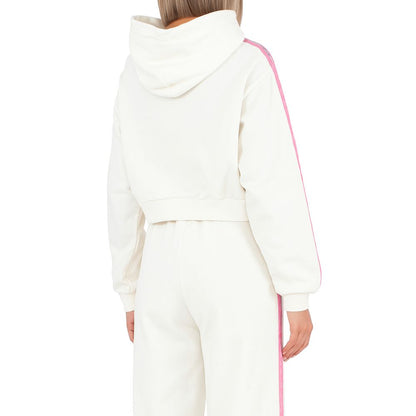 Comme Des Fuckdown Weißer Baumwollpullover für Damen