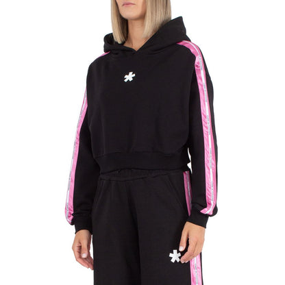 Comme Des Fuckdown Damen-Kapuzenpullover aus schwarzer Baumwolle