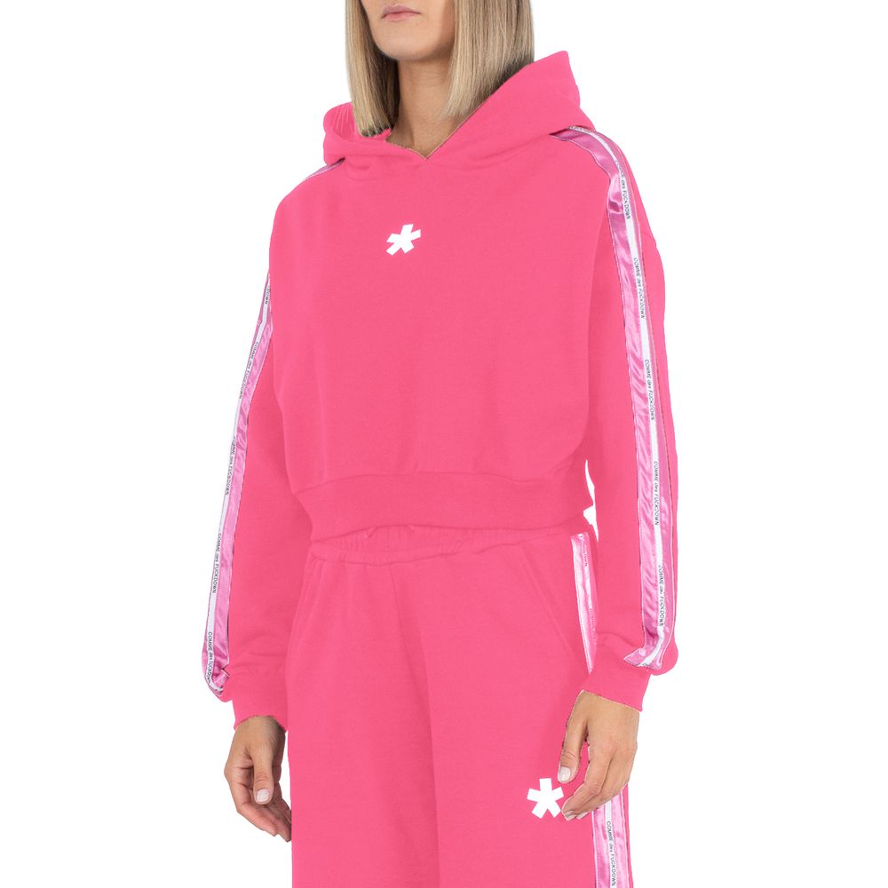 Comme Des Fuckdown Fuchsia Baumwollpullover für Damen
