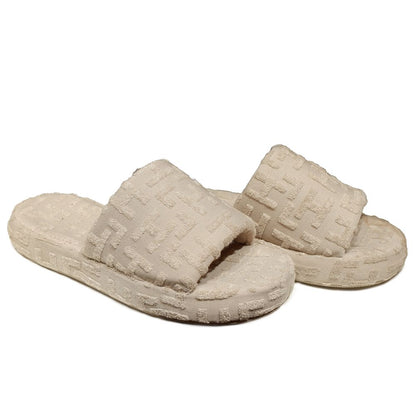Hinnominate Beige Baumwollsandale für Damen