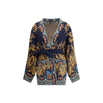 Etro Mehrfarbige Strickjacke