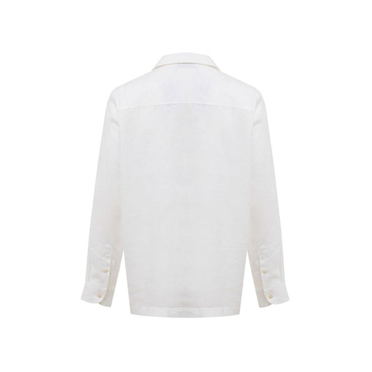 Gran Sasso White Linen Shirt