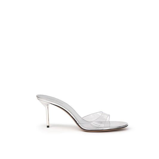 Paris Texas Graue Leder-Pantoletten