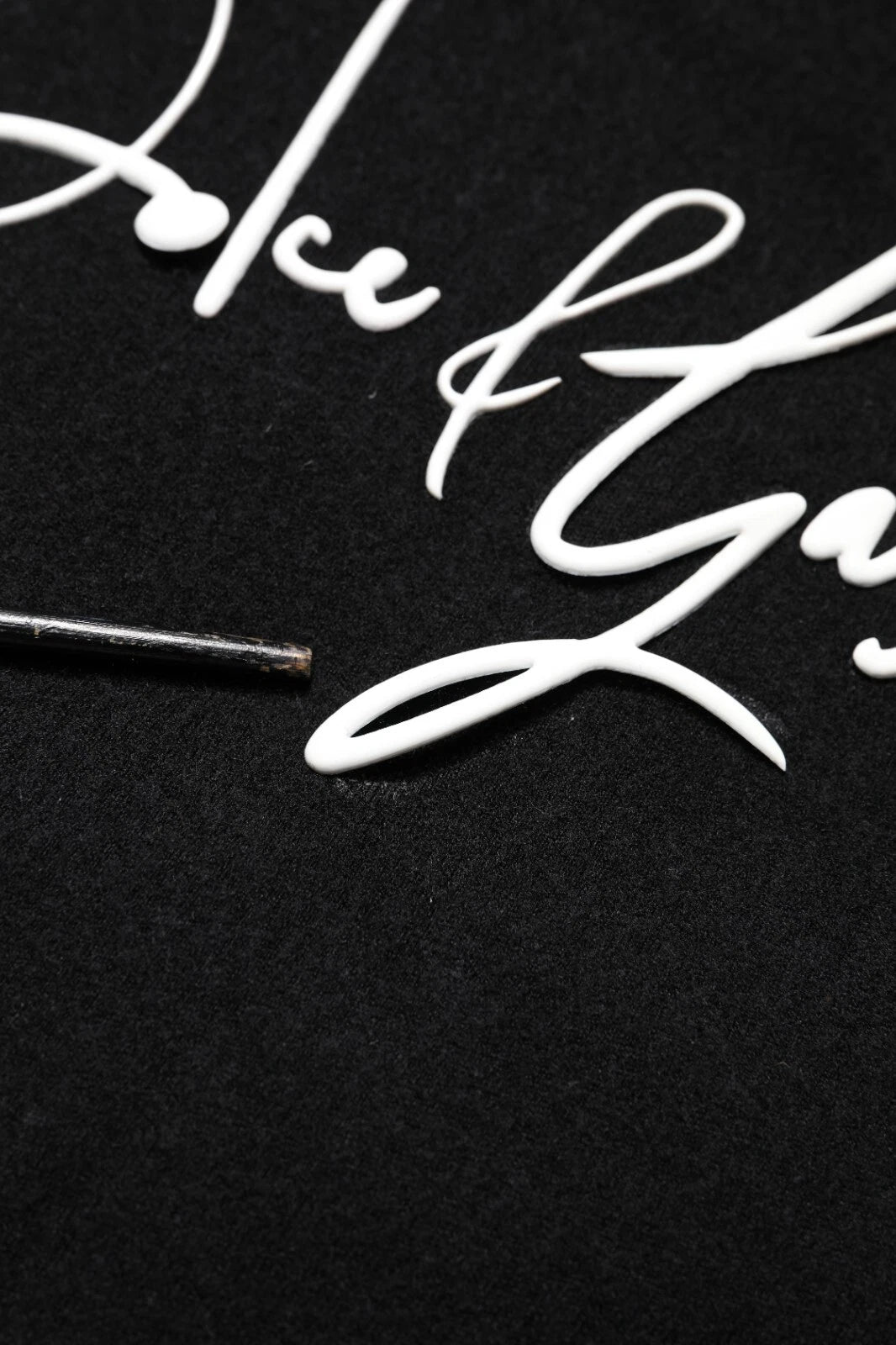 Dolce &amp; Gabbana – Schwarzes Sweatshirt mit Kapuze und Logo-Print