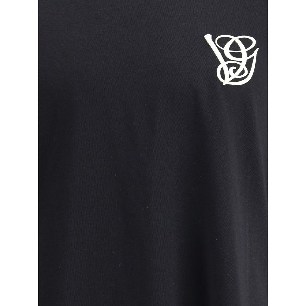 Schwarzes Baumwoll-T-Shirt von Valentino