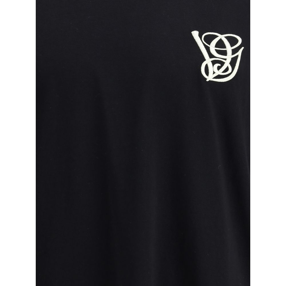 Schwarzes Baumwoll-T-Shirt von Valentino