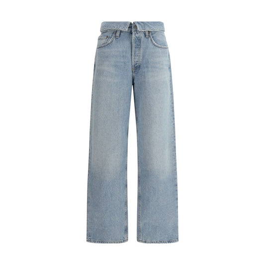 Agolde Hellblaue Baumwolljeans aus Denim