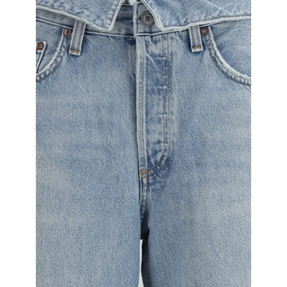 Agolde Hellblaue Baumwolljeans aus Denim