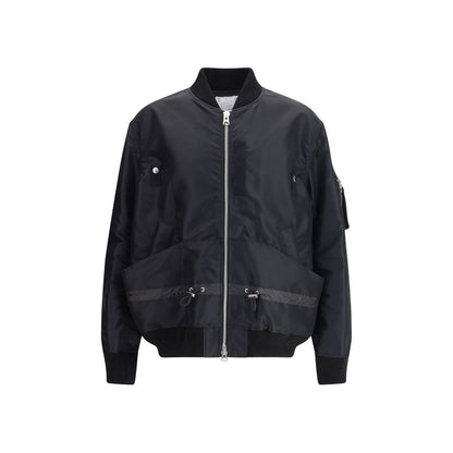 Sacai Black Nylon Bomber