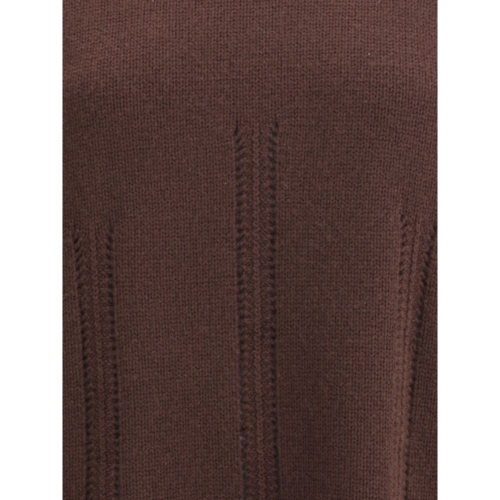 Tom Ford brauner Kaschmir-Rollkragenpullover