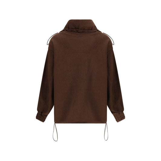 The Attico Sweatshirt mit hohem Kragen