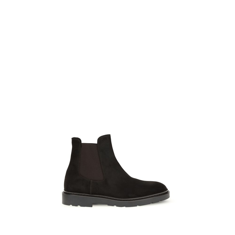Fratelli Rossetti Chelsea Boots aus schwarzem Kalbsleder (Bos Taurus)