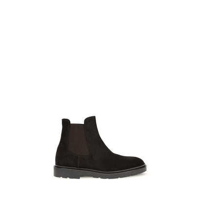 Fratelli Rossetti Chelsea Boots aus schwarzem Kalbsleder (Bos Taurus)