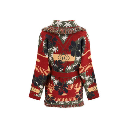 Alanui Multicolor Fleece Wool Cardigan
