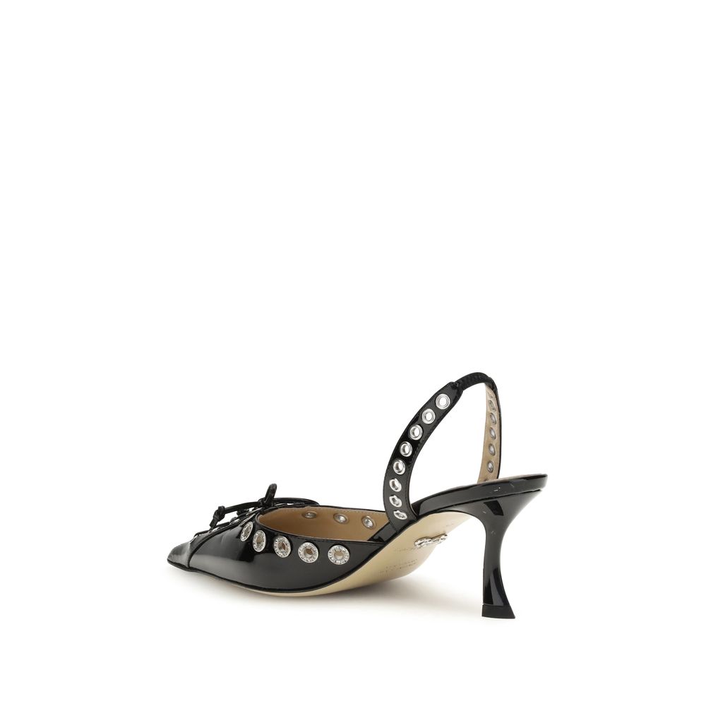 MACH &amp; MACH Schnürstiefel aus schwarzem Kalbsleder (Bos Taurus)