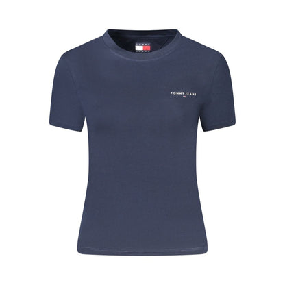 Tommy Hilfiger Damen-T-Shirt aus Baumwolle, Blau