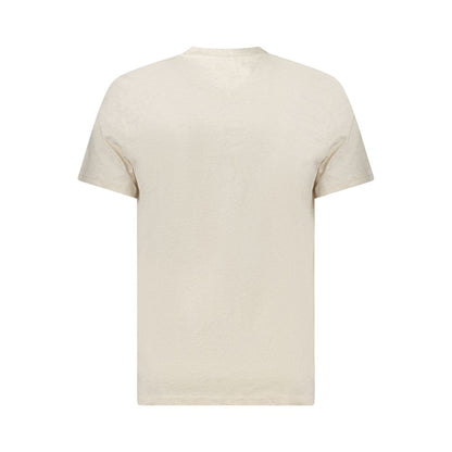 Tommy Hilfiger Beiges Baumwoll-T-Shirt für Herren