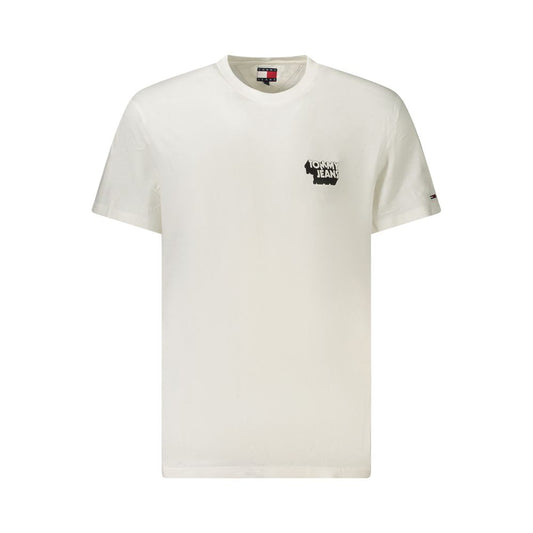 Tommy Hilfiger – Weißes Herren-T-Shirt aus Baumwolle