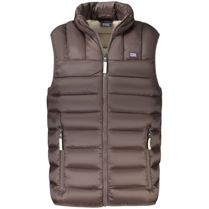 Norwegen 1963 Braune Polyamid-Herrenjacke