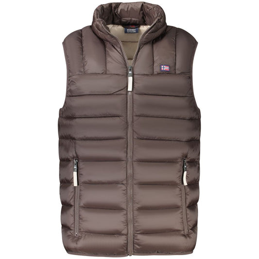 Norwegen 1963 Braune Polyamid-Herrenjacke