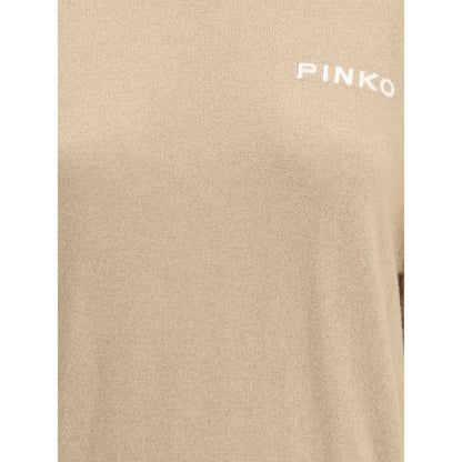 PINKO Beigefarbenes Woll-Sweatshirt