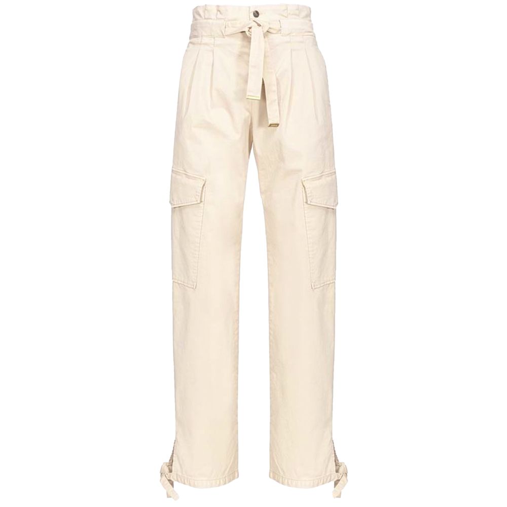 PINKO White Cotton Women Pant