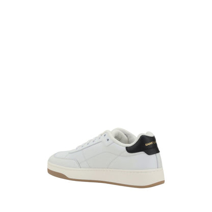 Saint Laurent Sneaker aus weißem Kalbsleder Modell Bos Taurus in niedriger Ausführung