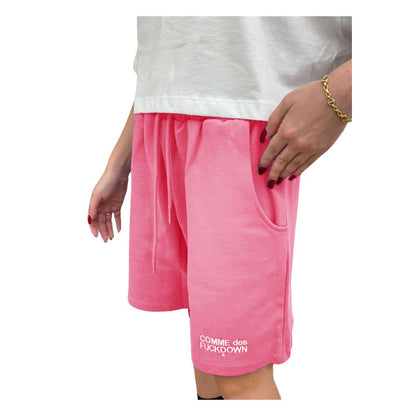 Comme Des Fuckdown – Baumwollshorts in Fuchsie