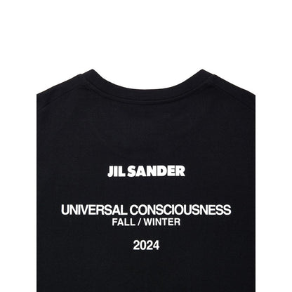 Jil Sander Schwarze Baumwolle lang