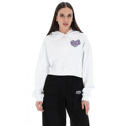 Comme Des Fuckdown Weißes Baumwoll-Sweatshirt für Damen