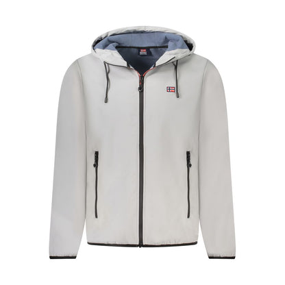 Norwegen 1963 Graue Polyester-Herrenjacke